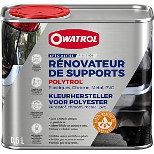 Rénovateur POLYTROL pour plastiques, chrome, métal et PVC - bidon - 500ml -  UD23000 