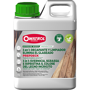 Decapante y limpiador para madera exterior prepdeck