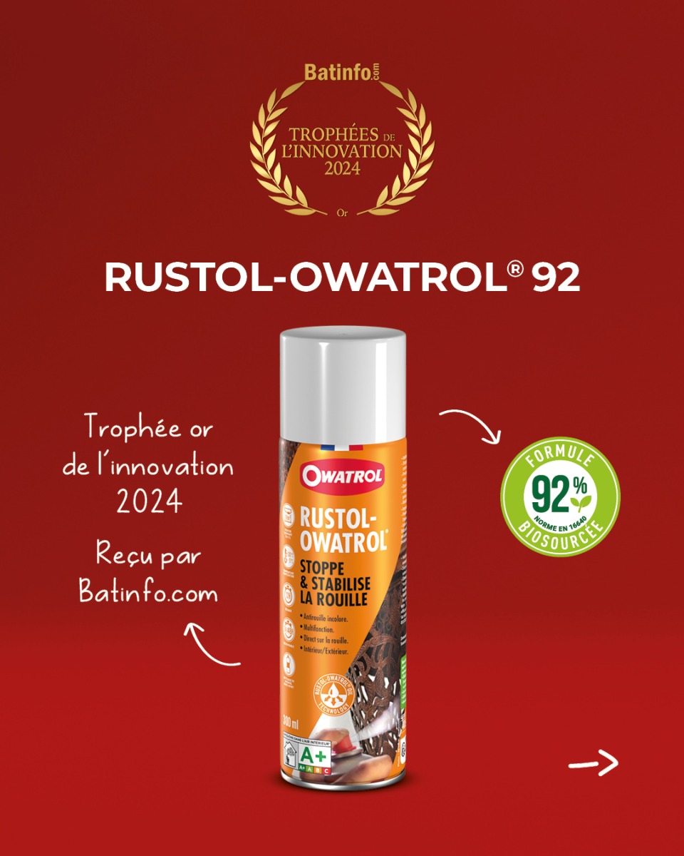 Trophée Innovation Rustol Owatrol® 92  2024